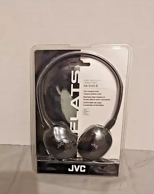 JVC Black Foldable  Flat On Ear Adjustable HA-S160-B Headphones • $13