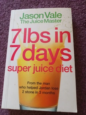Jason Vale The Juice Master: 7 Lbs In 7 Days Super Juice Diet - Paperback Book • £1