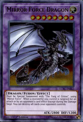 MIRROR FORCE DRAGON ULTRA RARE LCKC-EN062 1ST ED YuGiOh • £1.74