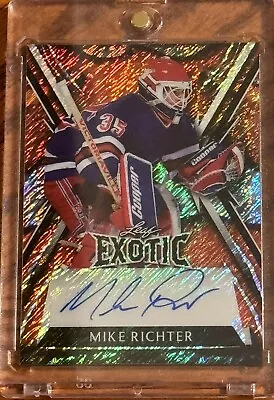 2024 Leaf Metal Legends Hockey Mike Richter Exotic Auto Autograph 2/2 Rangers • $20.50