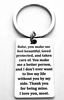 To My Love Baby You Make Me Feel ... Keychain • £9.56