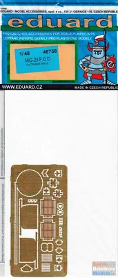 EDU48758 1:48 Eduard PE - MiG-23 Flogger FOD (TRP Kit) • $24.79