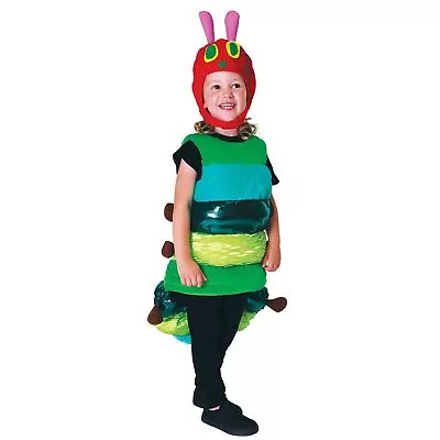 Kids Girls Boys Deluxe Very Hungry Caterpillar Insect Fancy Dress Book Costume • £21.45