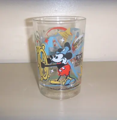 Mcdonald's Mickey Mouse 100 Years Of Magic Steamboat Willie Glass • $12