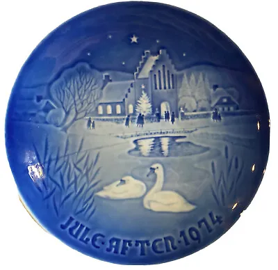 B&G Royal Copenhagen Denmark Porcelain Plate  Christmas In The Village  1974 • $105