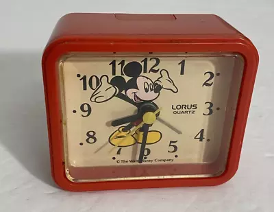 Lorus Disney Mickey Mouse Alarm Clock Red Quartz Japan LXZ101  None Working • $13.31