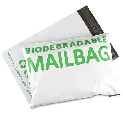 £4.99 • Buy Biodegradable Mailing Bags Parcel Postage Poly Mailer Mail Bag Sack Eco-Friendly