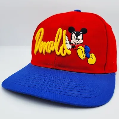 Mickey Mouse Vintage 90s Donald Duck Disney Snapback Hat - Goofy Hat Co. • $25