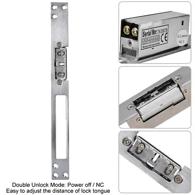 £28.04 • Buy 12V Electric  Lock Intelligent Guard Cathode Strike Lock Door Access Control