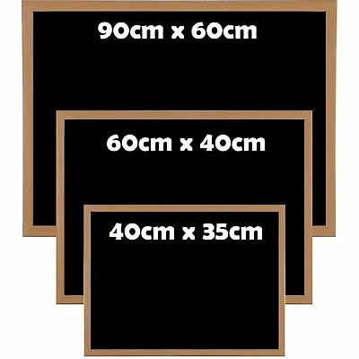 £10.25 • Buy Premium Blackboard Magnetic Wooden Framed Office Notice Menu Chalk Board