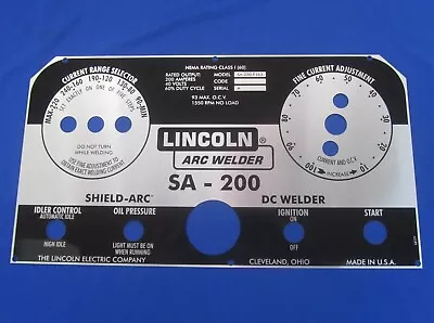 Sa-200 Lincoln Welder  Black Face Green Light Faceplate L5171 OEM Quality USA • $74.95