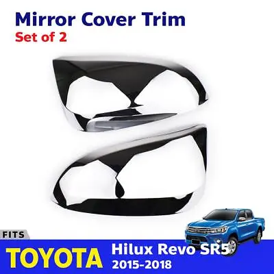 For Toyota Hilux Revo Fortuner 2015-19 Side Mirror Rear View Cover Trim 2PC G05 • $83.73