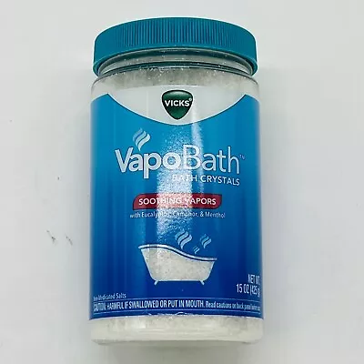 NEW VapoBath Bath Crystals Soothing Vapors 15 Oz (425 G) • $15