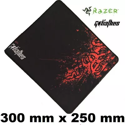 Razor Gaming Mouse Pad Desk Mat Extended Anti-slip Rubber Speed RED Mousepad AU • $11.49