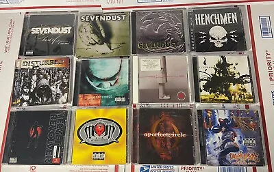 Lot Of 12 Hard Rock Metal Cd's Sevendust Disturbed Chevelle Flyleaf Henchmen • $54.99