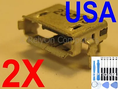 2x Micro USB Charging Port Sync For Toshiba Excite 10 / Excite 10SE Tablet USA • $5.89
