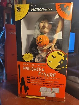 Vintage 24  1988 Telco Motionette Animated Light Witch Pumpkin Halloween  1988 • $59