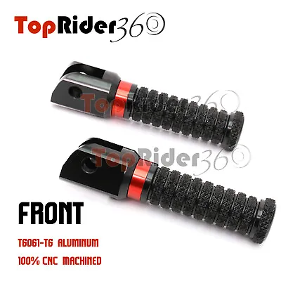 Red RRING Front Foot Pegs For Yamaha YZF R6 2003-2017 R1 2000-2014 • $33.56