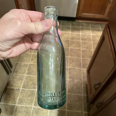 Rare Clifton Forge Ice & Bottling Works Embossed Clear Soda Bottle Virginia VA • $19.99