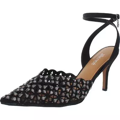 J. Renee Womens Kamilo Black Pointed Toe Heels Shoes 9.5 Medium (BM) BHFO 0951 • $25.99
