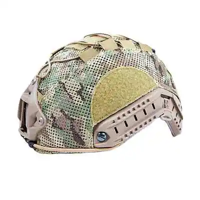Large Multicam OCP High Cut Hybrid Mesh Helmet Cover For Ops Core FAST Shipping • $37.49