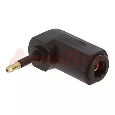 Toslink Mini Plug To Jack Adapter Optical Digital Audio Cable Angled Converter • $7.49