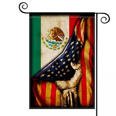 AVOIN Mexican American Garden Flag Vertical Double Sided Mexico Independence  • $11.01