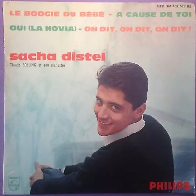 Sacha Distel - Le Boogie Du Bebe (7  EP)  J/box Picture Sleeve French 432.573 BE • £4.99