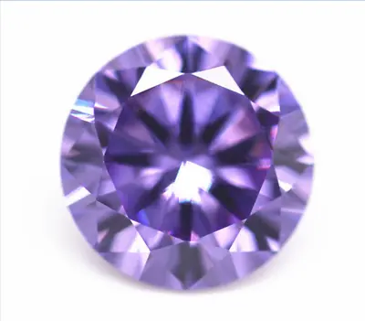 High Hardness Light Purple SAPPHIRE ROUND SHAPE LAB-CREATED LOOSE GEMSTONE 1pcs • $3.99