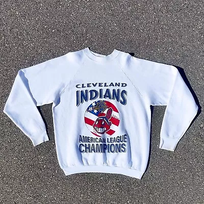 Vintage Cleveland Indians AL Champions Sweater - XL • $70