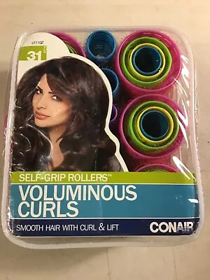 Conair Voluminous Curls Self Grip 31 Pc Rollers New • $5