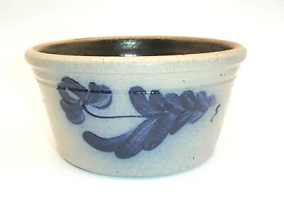 Vintage Rockwell Union Stoneware  Salt Glazed Pottery Stoneware  Bowl 1986 • $22.50