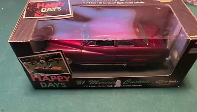 1951 Mercury Custom Maroon Happy Days 1:18 Ertl American Muscle • $50.99