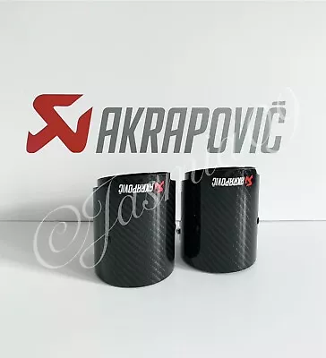 70mm AKRAPOVIC 3.5  CARBON FIBRE EXHAUST TIPS 535 F10 635 640 X4 F26 M2 M3 M4 M5 • $120.01