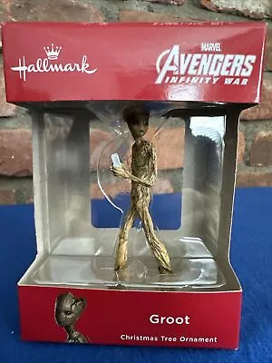 2018 Hallmark ~Groot~  MARVEL AVENGERS INFINITY WAR ~ Red Box ~NIB~ Ships FREE  • $14.49