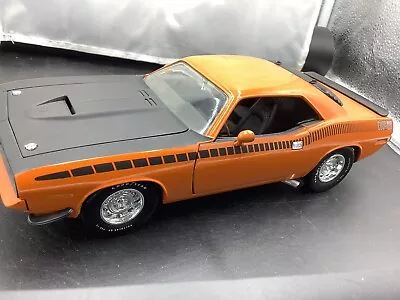 Ertl  1970 Plymouth Cuda #18769  Orange & Black  Hood  1:18 Scale  • $24.99