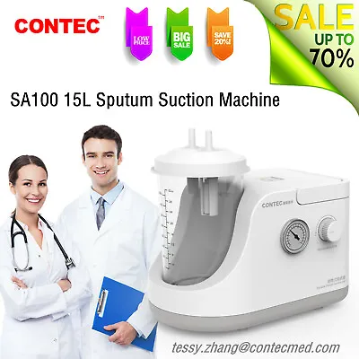 $159 • Buy Portable Phlegm Suction Unit Emergency Medical Vacuum Aspirator Machine 1500mL