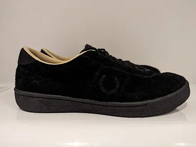 Fred Perry Spencer Suede Mens Black Trainers Shoes - UK Size 7 • £15.99