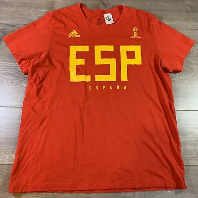$24.95 • Buy Adidas Spain Espana National Soccer Team Russia 2018 FIFA World Cup Men’s Shirt