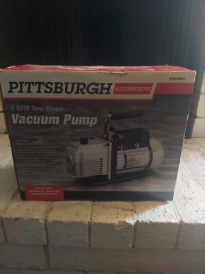 $93 • Buy Pittsburgh 3 Cfm 2 Stage Vacuum Pump