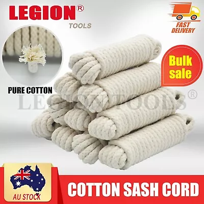 Cotton Rope 6/8mm Twine Cotton SASH Cord Natural Braided Cord Hand Craft Macrame • $36.50