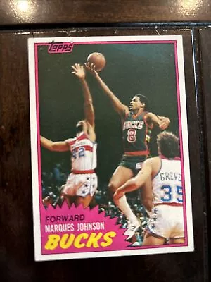 1981 Topps Basketball #24 MARQUES JOHNSON Milwaukee Bucks NEAR MINT!!! 🏀🏀🏀 • $1.75