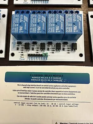 Velleman VMA400 4 CHANNEL RELAY MODULE • $11.77