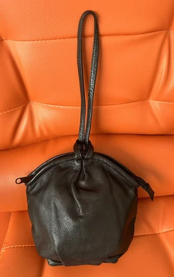 $14.99 • Buy Carlisle Soft Butter Genuine Leather Pocket Bag RaRe In VGUC