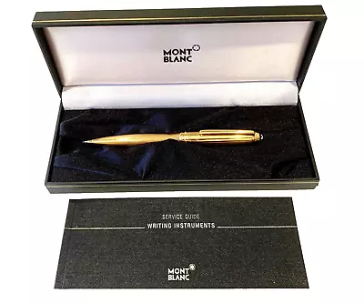 Montblanc Meisterstuck STERLING Vermeil Barley Pattern Pencil GD1033507 & Box • $685