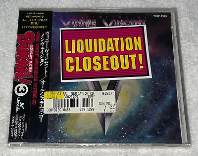 Vinnie Vincent Invasion All Systems Go CD NEW RARE '90s Japan Import Obi BURRN! • $59.99