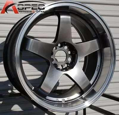 18x10 Rota P 45R2 5x114.3 +20 Royal Hyper Black Wheels New Set • $1179