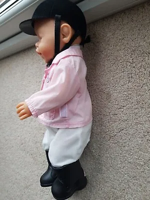 Baby Born 15  Doll Zapf With Baby Carrier Potty Bottles Dummy Riding Outfit  • £28