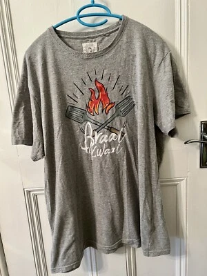 Lizzard Mens Surf T Shirt Large South Africa Braai BBQ • £4