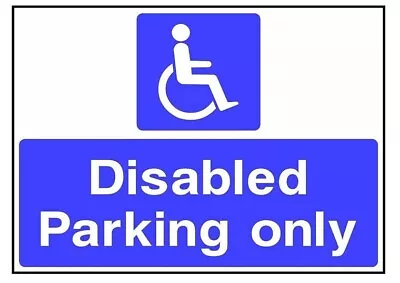 £0.99 • Buy NO PARKING DISABLED RESIDENT NEEDS THIS SPACE Sign Digital PDF 120 DISABLE Human